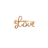 Bague LOVE en Or rose & diamants