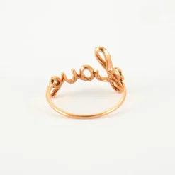 Bague LOVE en Or rose & diamants