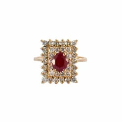 BAGUE LOVE OR & RUBIS