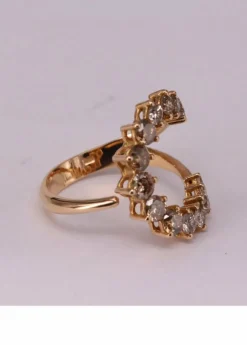 Bague lune Or jaune Diamant