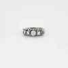 Bague maille corde 5 diamants