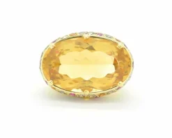 Bague Mangiarotti avec quartz, rubis et diamants