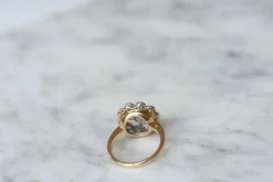 Bague marguerite ancienne diamants