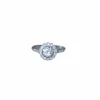 Bague Marguerite Art Deco Diamants sur Platine