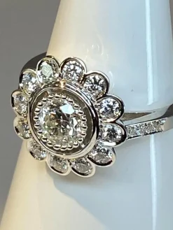Bague Marguerite, diamant