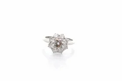 Bague marguerite diamant 1cts G/SI1