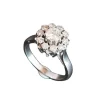 Bague Marguerite Diamants et Or Blanc