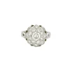Bague Marguerite diamants platine