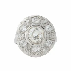 Bague marguerite diamants