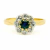 Bague Marguerite Diamants, Saphir