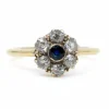 Bague Marguerite Diamants, Saphir