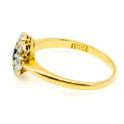 Bague Marguerite Diamants, Saphir