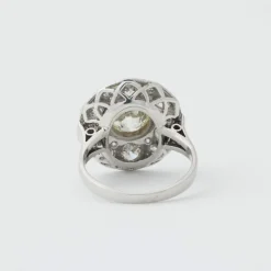Bague marguerite diamants