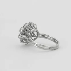 Bague marguerite diamants et platine