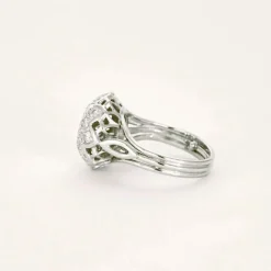 Bague Marguerite diamants platine