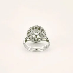 Bague Marguerite diamants platine
