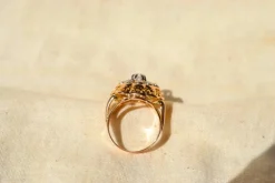 Bague Marguerite dôme Diamants