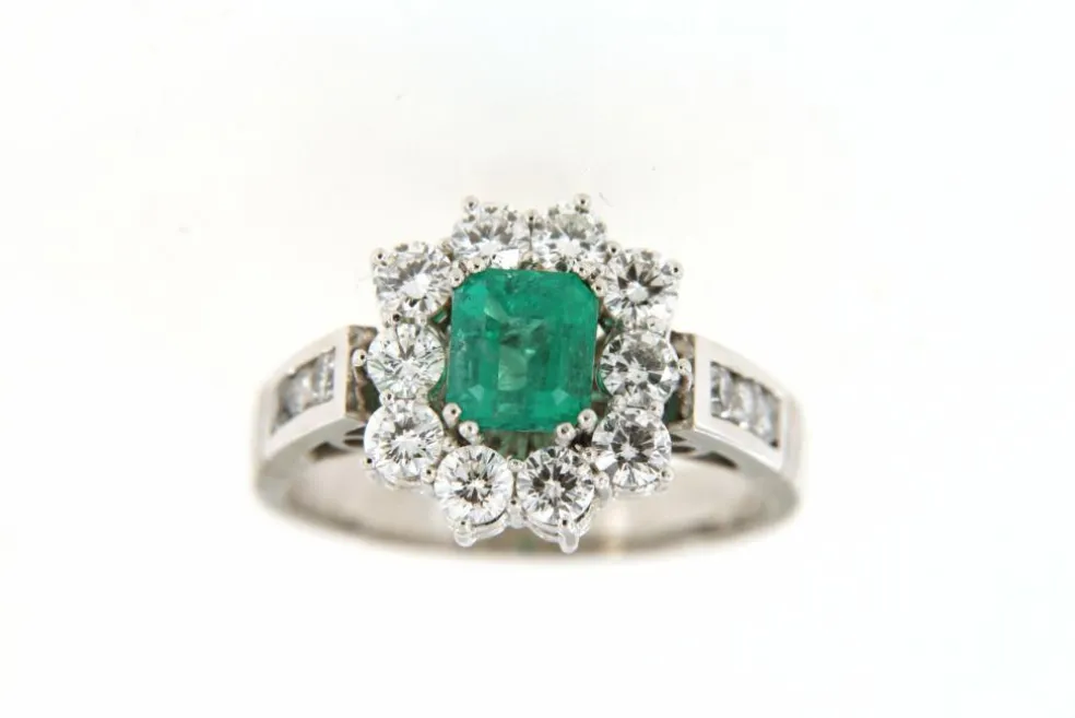 Bague Marguerite Emeraude