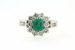 Bague Marguerite Emeraude
