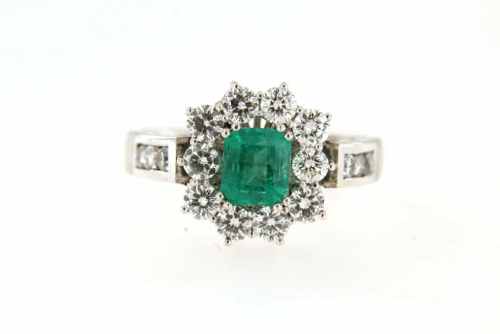 Bague Marguerite Emeraude