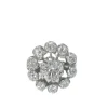 Bague marguerite en or blanc et diamants
