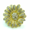 Bague marguerite en or jaune