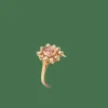 Bague Marguerite en or jaune diamants et tourmaline