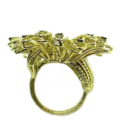 Bague marguerite en or jaune