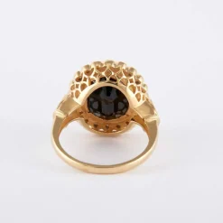 Bague Marguerite Onyx Diamants