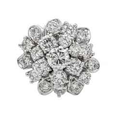 Bague Marguerite Or blanc Diamant
