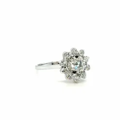 Bague Marguerite Or Blanc Diamants