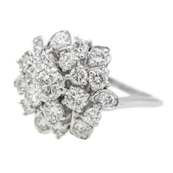 Bague Marguerite Or blanc Diamant
