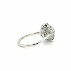 Bague Marguerite Or Blanc Diamants
