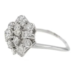 Bague Marguerite Or blanc Diamant