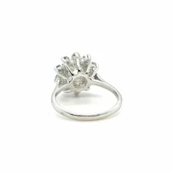 Bague Marguerite Or Blanc Diamants