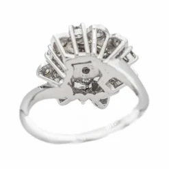 Bague Marguerite Or blanc Diamant