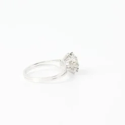 Bague marguerite or gris diamants