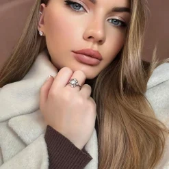 Bague Marguerite Or Jaune Diamants