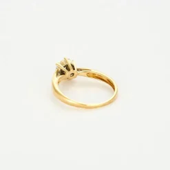 Bague Marguerite or jaune et diamants