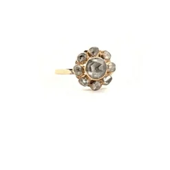 Bague Marguerite Or Jaune Diamants