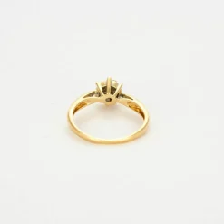 Bague Marguerite or jaune et diamants