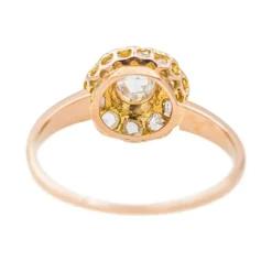 Bague Marguerite Or rose Diamant