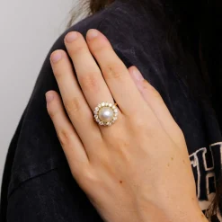Bague Marguerite Perle