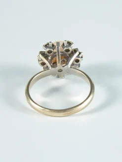 Bague Marguerite Perle et Diamants