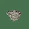 BAGUE MARGUERITE PLATINE DIAMANTS
