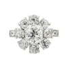 Bague Marguerite Platine Diamant