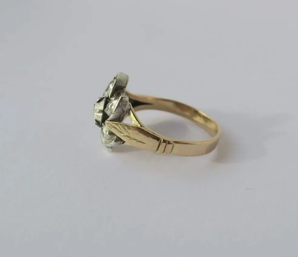 Bague marguerite régionale diamants fin XVIIIe - début XIXe