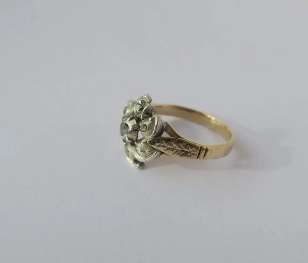 Bague marguerite régionale diamants fin XVIIIe - début XIXe