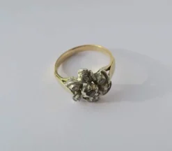 Bague marguerite régionale diamants fin XVIIIe - début XIXe