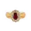 Bague Marguerite Rubis birman